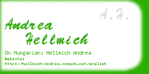 andrea hellmich business card